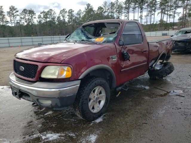 1FTRF18L23NB00005 - 2003 FORD F150 BURGUNDY photo 2