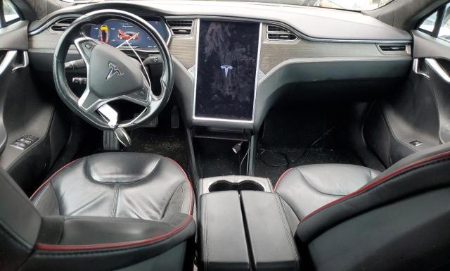 5YJSA1S13EFP52303 - 2014 TESLA MODEL S Մոխրագույն լուսանկար 8