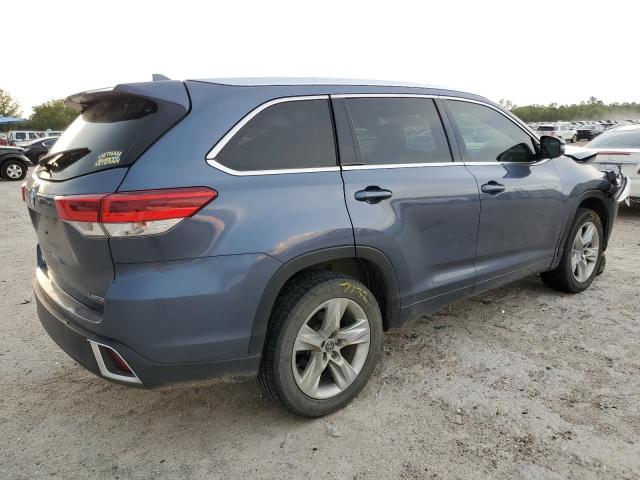 5TDYZRFH0JS258950 - 2018 TOYOTA HIGHLANDER LIMITED BLUE photo 3