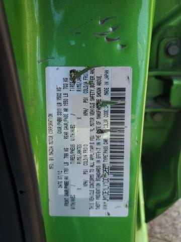 JM1DE1LY1D0152563 - 2013 MAZDA MAZDA2 GREEN photo 12