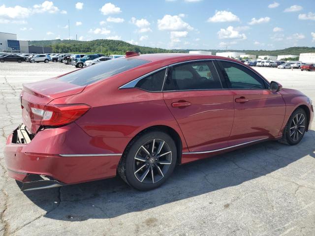 1HGCV1F58NA041339 - 2022 HONDA ACCORD EXL RED photo 3
