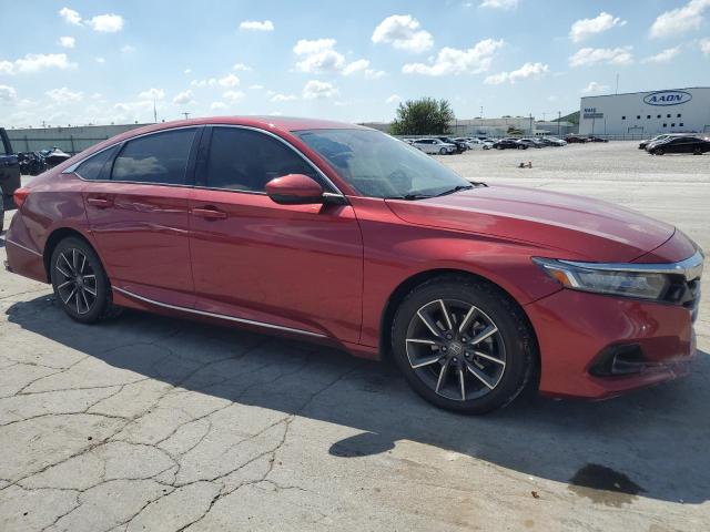 1HGCV1F58NA041339 - 2022 HONDA ACCORD EXL RED photo 4