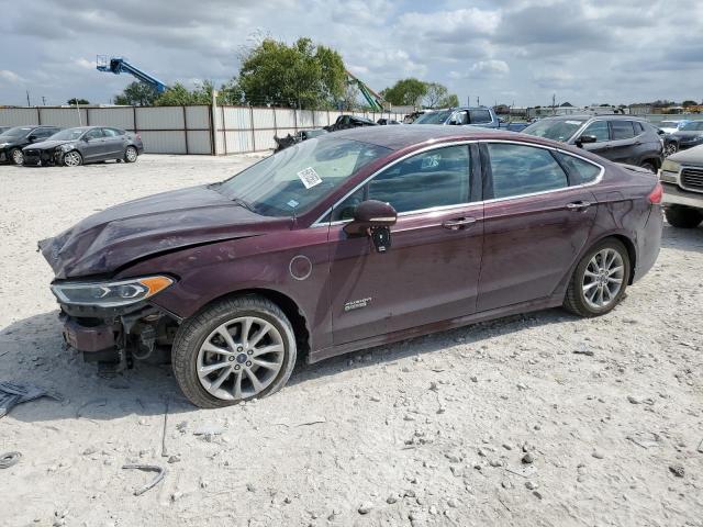 3FA6P0SU8HR191352 - 2017 FORD FUSION TITANIUM PHEV BURGUNDY photo 1