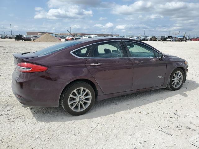 3FA6P0SU8HR191352 - 2017 FORD FUSION TITANIUM PHEV BURGUNDY photo 3