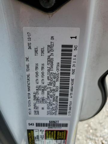 5TFRX5GN9JX105940 - 2018 TOYOTA TACOMA ACCESS CAB Ақ фото 12