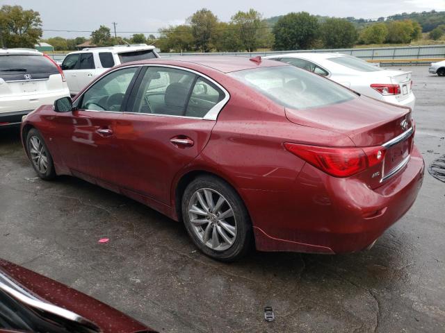 JN1BV7ARXEM688169 - 2014 INFINITI Q50 BASE MAROON photo 2