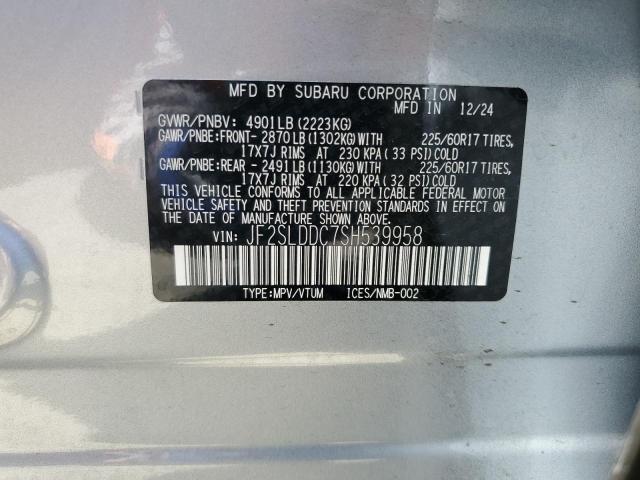 JF2SLDDC7SH539958 - 2025 SUBARU FORESTER PREMIUM Silber Foto 13