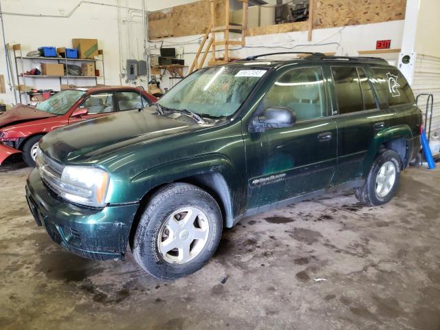 1GNDT13S822237653 - 2002 CHEVROLET TRAILBLAZE GREEN photo 1