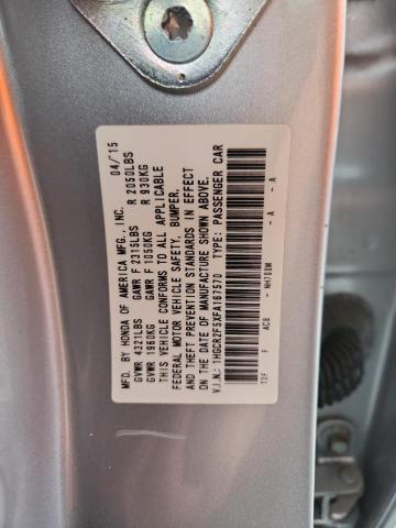 1HGCR2F5XFA167570 - 2015 HONDA ACCORD SPORT SILVER photo 12