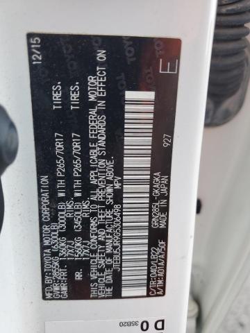 JTEBU5JR9G5306498 - 2016 TOYOTA 4RUNNER SR5/SR5 PREMIUM 白色 照片 14