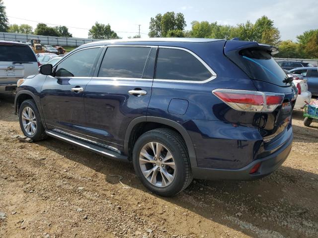 5TDKKRFH8FS078178 - 2015 TOYOTA HIGHLANDER XLE BLUE photo 2