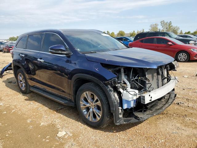 5TDKKRFH8FS078178 - 2015 TOYOTA HIGHLANDER XLE BLUE photo 4