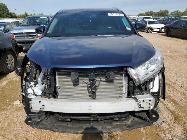 5TDKKRFH8FS078178 - 2015 TOYOTA HIGHLANDER XLE BLUE photo 5