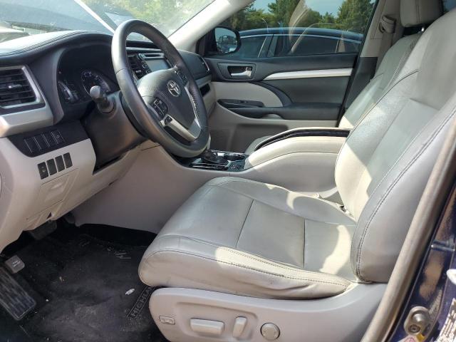 5TDKKRFH8FS078178 - 2015 TOYOTA HIGHLANDER XLE BLUE photo 7