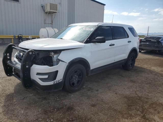 1FM5K8AR5JGA58122 - 2018 FORD EXPLORER POLICE INTERCEPTOR WHITE photo 1