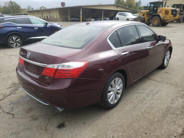 1HGCR3F82FA018599 - 2015 HONDA ACCORD EXL BURGUNDY photo 3