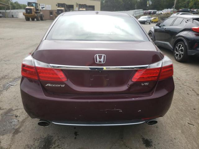 1HGCR3F82FA018599 - 2015 HONDA ACCORD EXL BURGUNDY photo 6