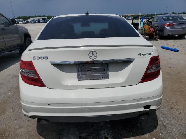 WDDGF8BB7AR108449 - 2010 MERCEDES-BENZ C 300 4MATIC WHITE photo 6