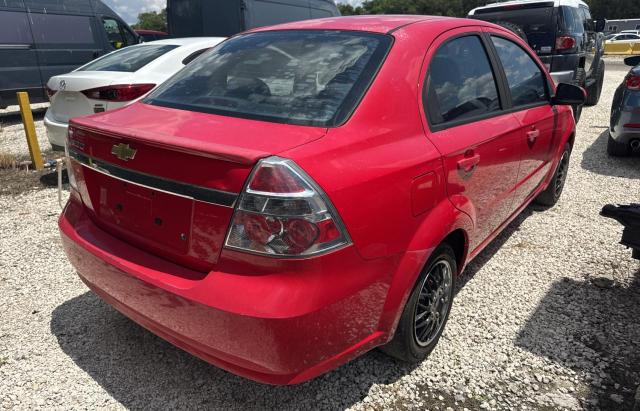 KL1TD5DE4AB048957 - 2010 CHEVROLET AVEO LS RED photo 4