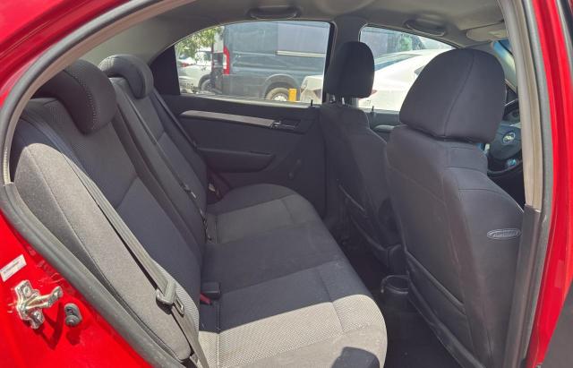 KL1TD5DE4AB048957 - 2010 CHEVROLET AVEO LS RED photo 6