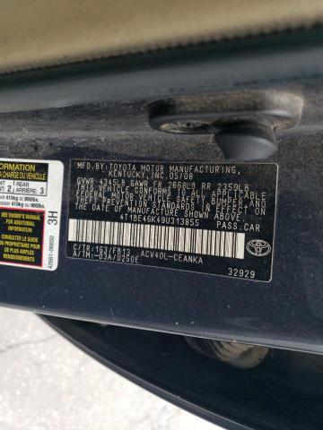 4T1BE46K49U313855 - 2009 TOYOTA CAMRY BASE 灰色 照片 12