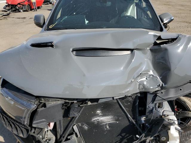 1C4SDJGJ9KC806826 - 2019 DODGE DURANGO SRT GRAY photo 12