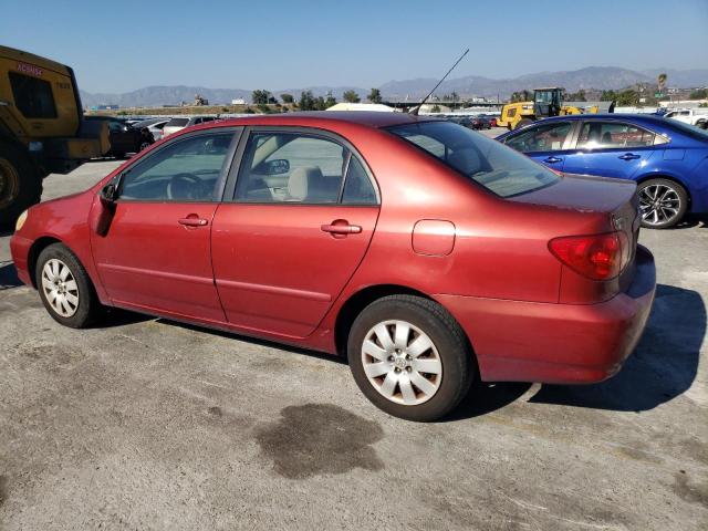 2T1BR32E04C307432 - 2004 TOYOTA COROLLA CE RED photo 2