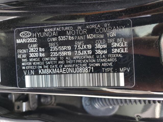 KM8KM4AE0NU089871 - 2022 HYUNDAI IONIQ 5 SE BLACK photo 13