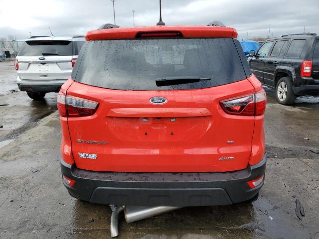 MAJ6S3GL1NC460088 - 2022 FORD ECOSPORT SE Kırmızı fotoğraf 6