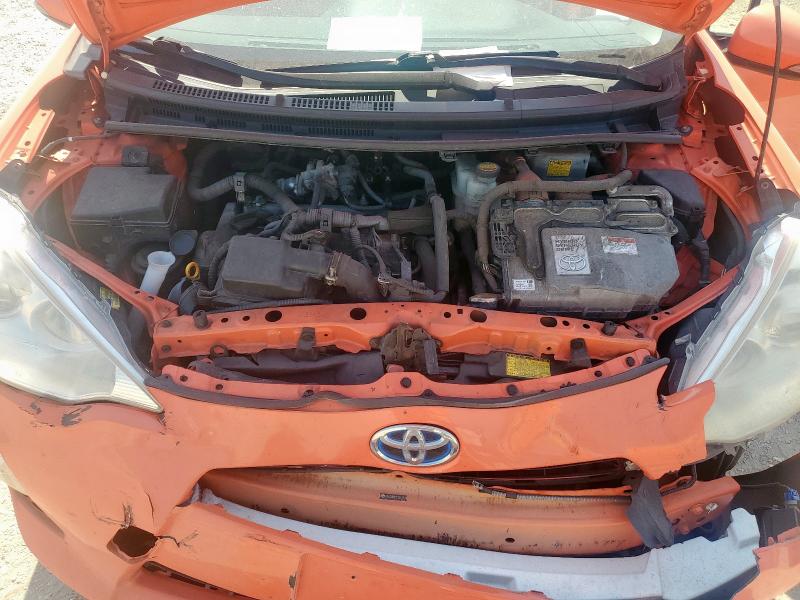 JTDKDTB33C1019310 - 2012 TOYOTA PRIUS C Pomarańczowy zdjęcie 11