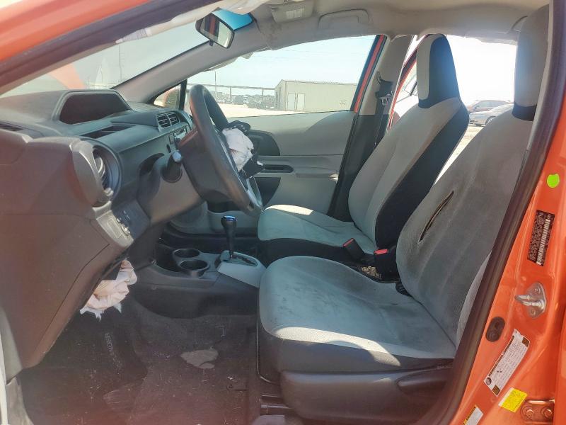 JTDKDTB33C1019310 - 2012 TOYOTA PRIUS C Pomarańczowy zdjęcie 7