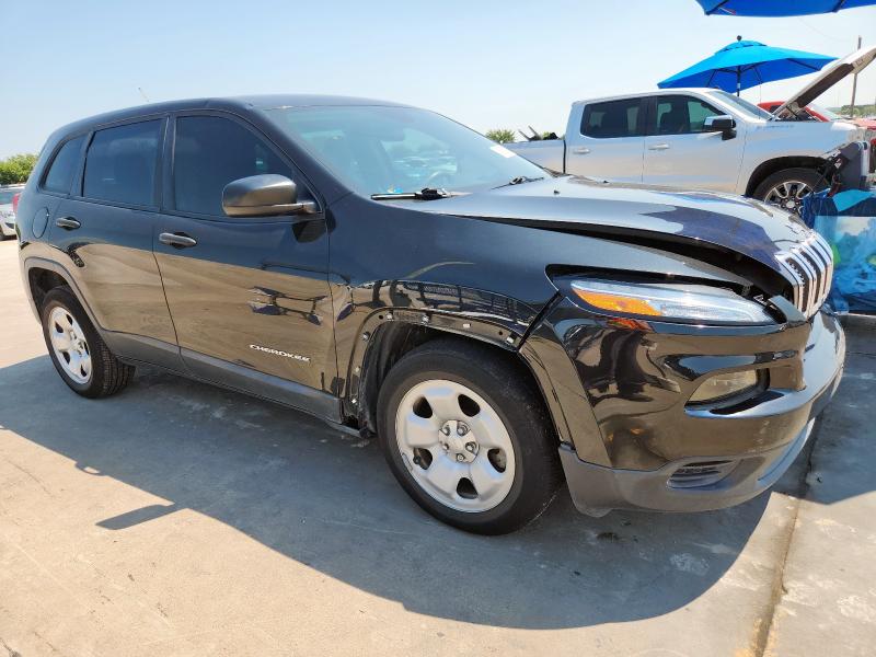 1C4PJLAB7FW579197 - 2015 JEEP CHEROKEE SPORT BLACK photo 4