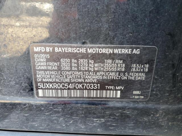 5UXKR0C54F0K70331 - 2015 BMW X5 XDRIVE35I BLACK photo 13