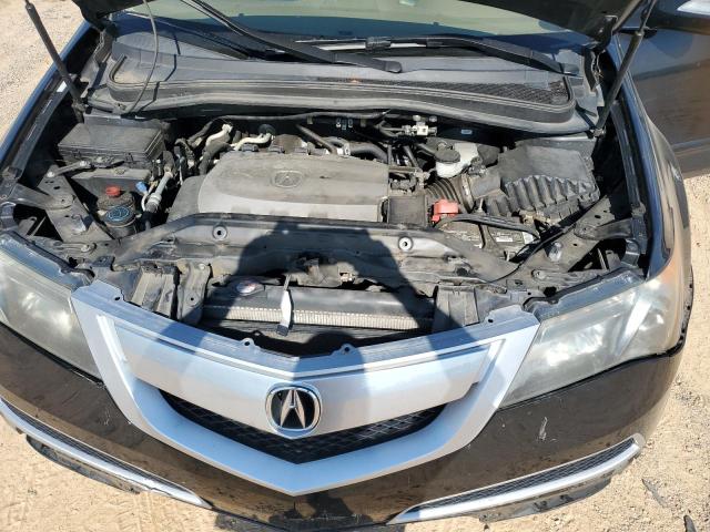 2HNYD2H36CH517086 - 2012 ACURA MDX TECHNOLOGY BLACK photo 12