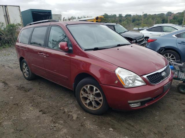 KNDMG4C75E6571789 - 2014 KIA SEDONA LX BURGUNDY photo 4