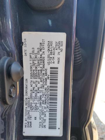 JTJBT20X250072525 - 2005 LEXUS GX 470 BLUE photo 13