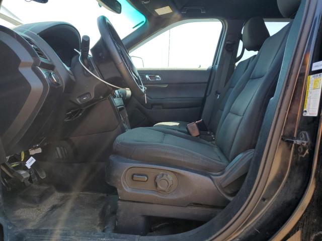 1FM5K8AR7JGB68962 - 2018 FORD EXPLORER POLICE INTERCEPTOR Սև լուսանկար 7
