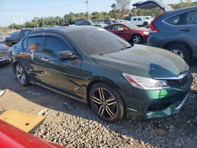 1HGCR3F93HA015285 - 2017 HONDA ACCORD TOURING GREEN photo 4