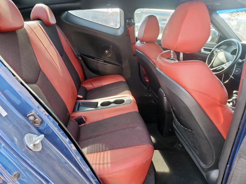 KMHTC6AE7GU269497 - 2016 HYUNDAI VELOSTER TURBO BLUE photo 10