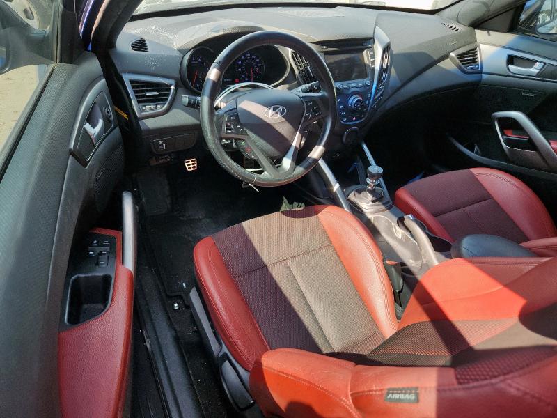 KMHTC6AE7GU269497 - 2016 HYUNDAI VELOSTER TURBO BLUE photo 8