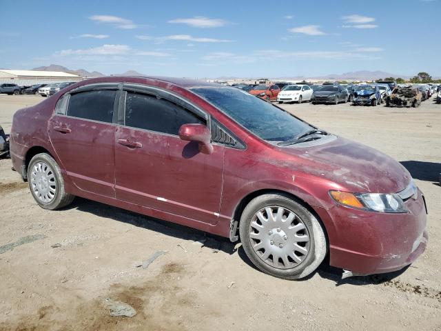 1HGFA16578L046985 - 2008 HONDA CIVIC LX RED photo 4