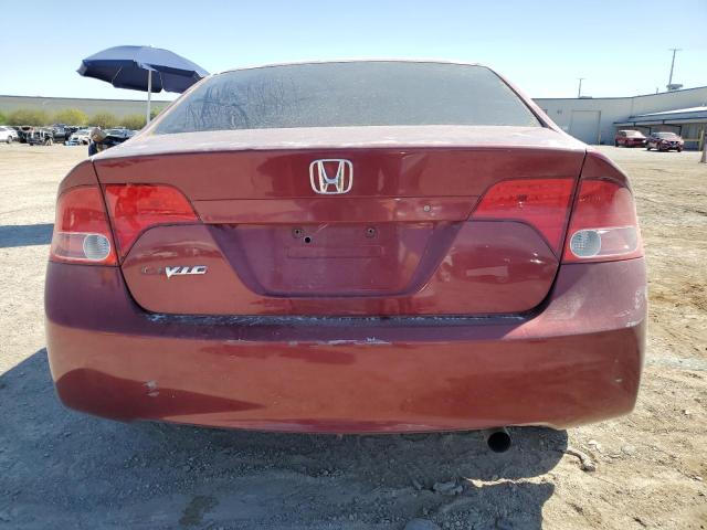 1HGFA16578L046985 - 2008 HONDA CIVIC LX RED photo 6