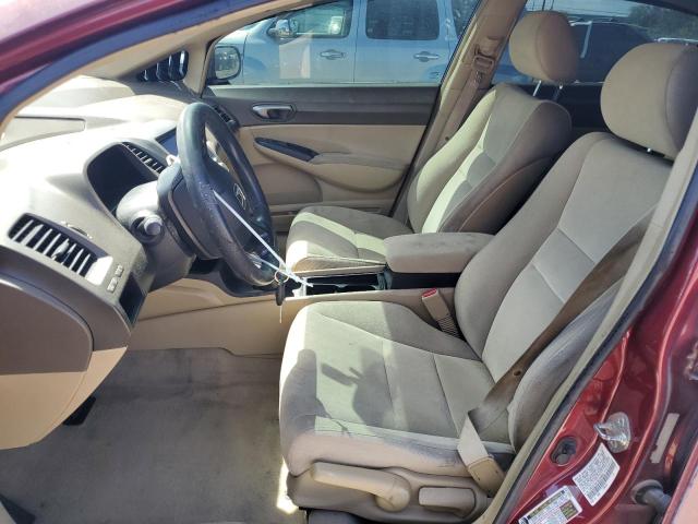 1HGFA16578L046985 - 2008 HONDA CIVIC LX RED photo 7