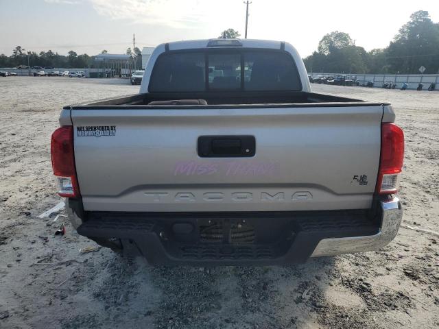 5TFAX5GN8GX055120 - 2016 TOYOTA TACOMA DOUBLE CAB ვერცხლისფერი ფოტო 6