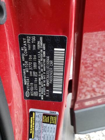 KMHRC8A30LU016844 - 2020 HYUNDAI VENUE SEL RED photo 13