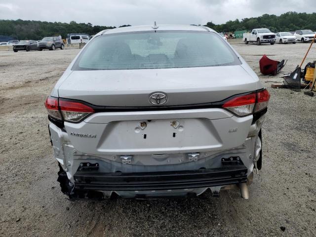 5YFEPMAE4MP266281 - 2021 TOYOTA COROLLA LE 银色 照片 6