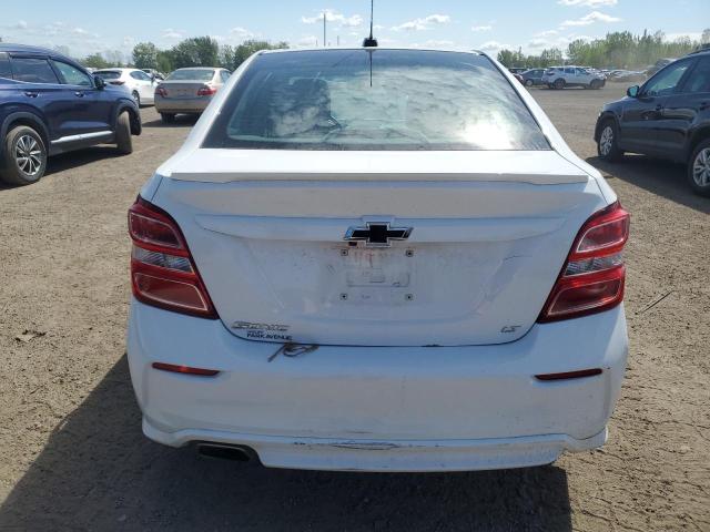 1G1JD5SH0J4100479 - 2018 CHEVROLET SONIC LT WHITE photo 6