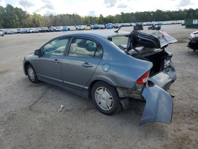 JHMFA36299S005750 - 2009 HONDA CIVIC HYBRID GRAY photo 2