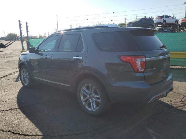 1FM5K8FH1HGC05420 - 2017 FORD EXPLORER LIMITED GRAY photo 2