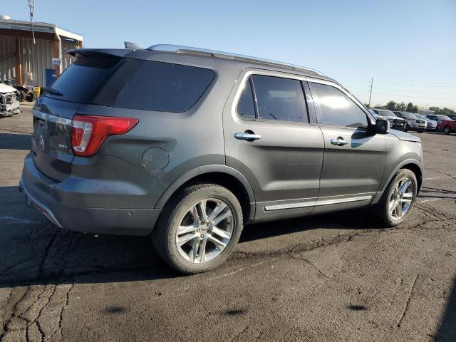 1FM5K8FH1HGC05420 - 2017 FORD EXPLORER LIMITED GRAY photo 3